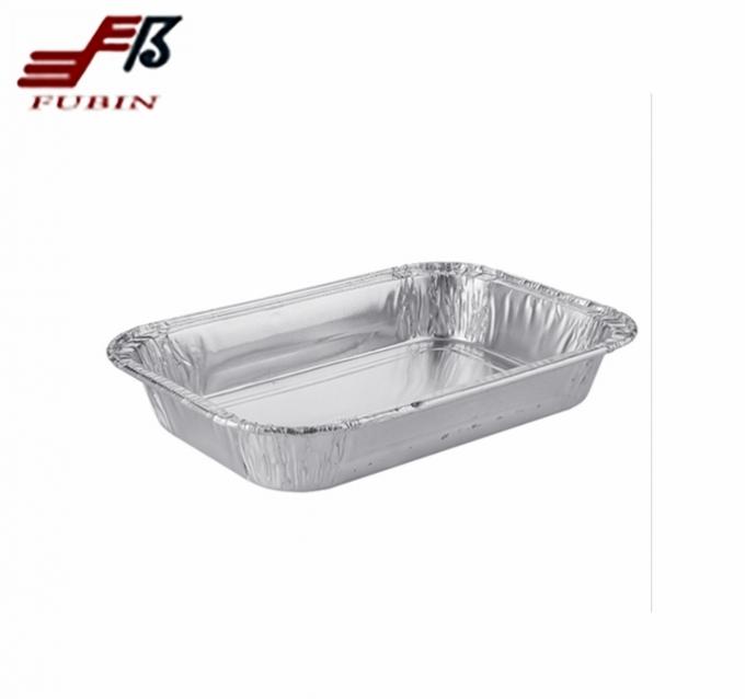 household Round Aluminum Foil Container Biodegradable Circular Foil Trays