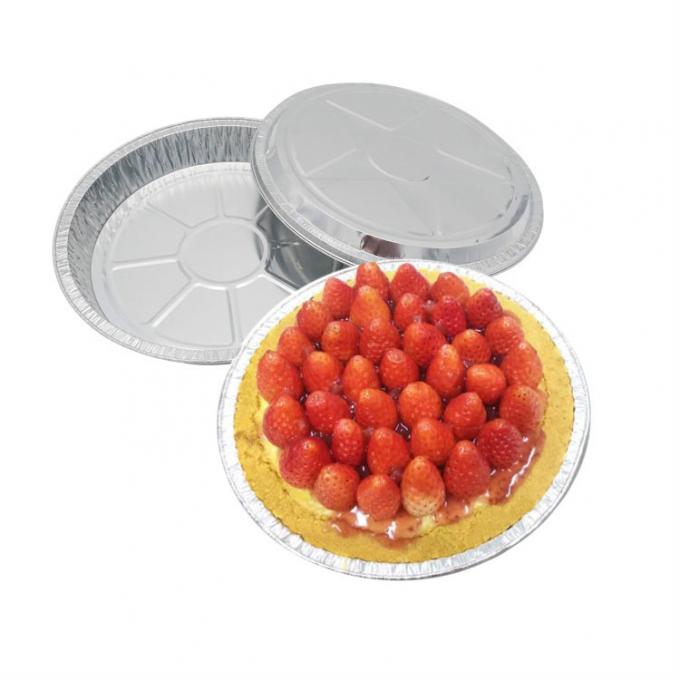 Shallow Disposable Aluminium Foil Bowl 7inch Round Foil Pie Trays