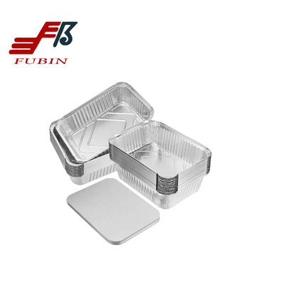 Silver Paper Foil Pan Lid Customizable Shape Kitchen Use