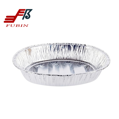 Heavy Duty Oval Aluminum Foil Trays Turkey Roasting Container For Kitchen