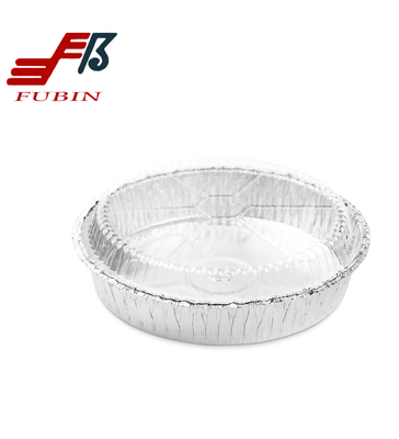 FDA Round Foil Trays 7 / 8 / 9 Inch Aluminum Pie Pizza Pan Bakery