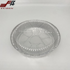 Wrinklewall Round Aluminium Foil Container Silver 9 Inch Pizza Tray