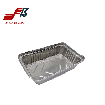 100 Recycled 1.65lbs Aluminum Trays For Food Rectangle