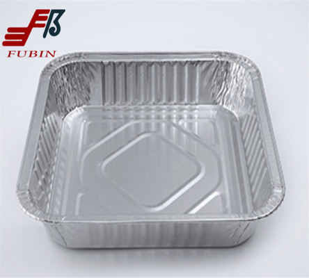 OEM Logo Square Aluminium Foil Tray