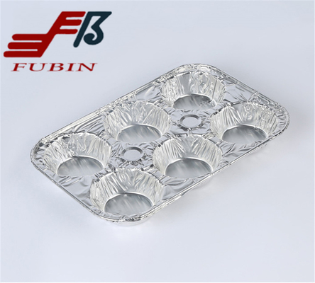6 Cavity Tin Foil Muffin Tins