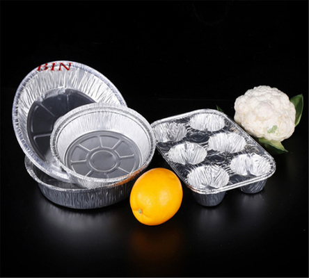 480ml Aluminium Foil 6 Cup Disposable Aluminum Mini Muffin Pans