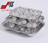 Six Muffin Baking Pan Chocolate Egg Tarts Aluminum Foil 6 Compartment