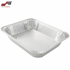 Half Size 9*13'' Takeout Rectangular Foil Containers For Food Packaging