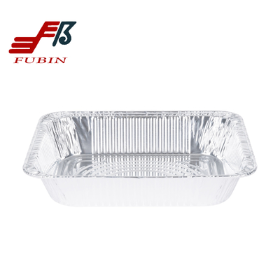 Half Size 9*13'' Takeout Rectangular Foil Containers For Food Packaging