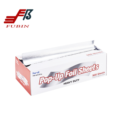 9''*10.75'' Household Pop Up Aluminum Foil Sheets Soft Temper