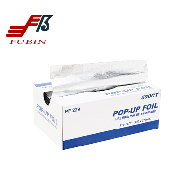 9''*10.75'' Household Pop Up Aluminum Foil Sheets Soft Temper