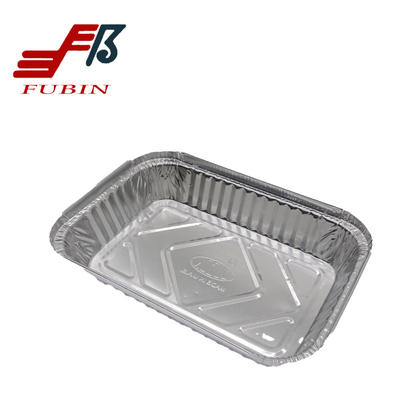 99% Aluminum Take Out Combo Rectangular Foil Trays Silver Color