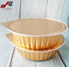 750ml Airline Meal Tray Disposable Aluminium Foil Container Round