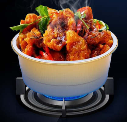 1500ml Round Aluminum Foil Baking Trays Takeout Lunch Tableware Container