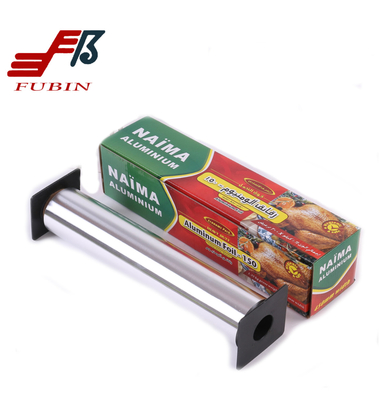 Soft Temper Silver Household Aluminum Foil Roll Environmentally Friendly