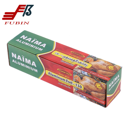 Soft Temper Silver Household Aluminum Foil Roll Environmentally Friendly
