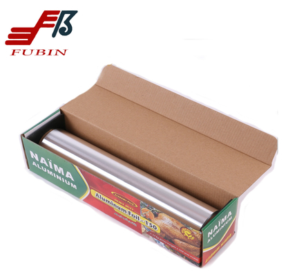 Soft Temper Silver Household Aluminum Foil Roll Environmentally Friendly