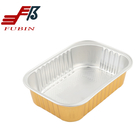 500ml 40 Micron Aluminium Foil Food Containers Meal Tray With Lid Box