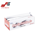 Embossed Folded Flat Pop Up Aluminum Foil Sheets 9''*10.75''