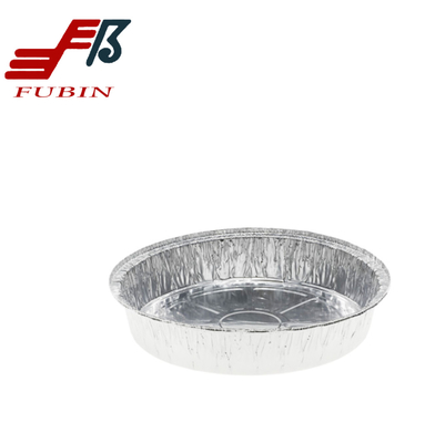 FDA Round Foil Trays 7 / 8 / 9 Inch Aluminum Pie Pizza Pan Bakery
