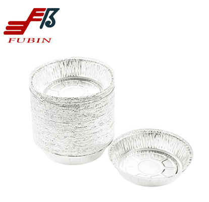 FDA Round Foil Trays 7 / 8 / 9 Inch Aluminum Pie Pizza Pan Bakery