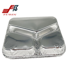 Safety 3 Compartment Aluminum Foil Lunch Box 270mmx300mm