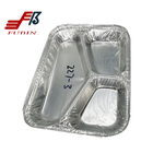 Safety 3 Compartment Aluminum Foil Lunch Box 270mmx300mm