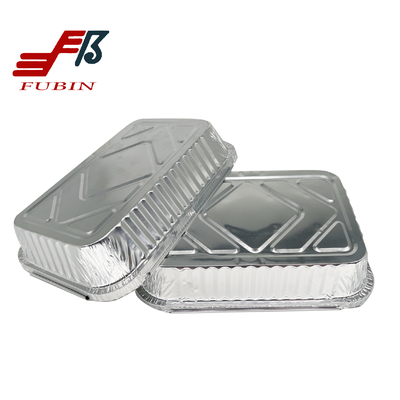 Rectangular Aluminum Foil Box In Oven 700ml Carry Out Container