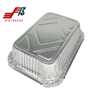 650ml Aluminum Foil Container For Canteen Food Storage Silver Color