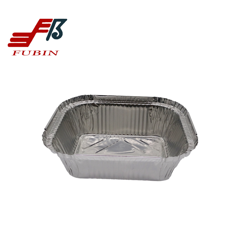 2-Compartment Aluminum Foil Lunch Box Eco- Friendly Alloy 8011