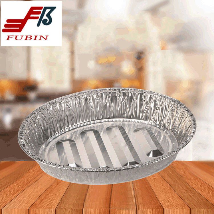 475x335mm Oval Foil Trays Alloy 8011 Tin Foil Serving Trays