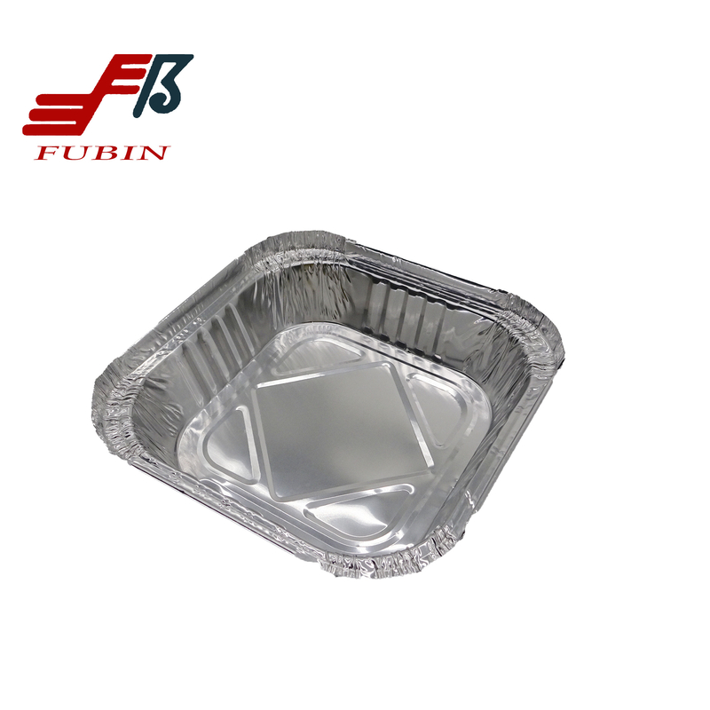 6 Inch Square Foil Trays Home Aluminum Carry Out Containers