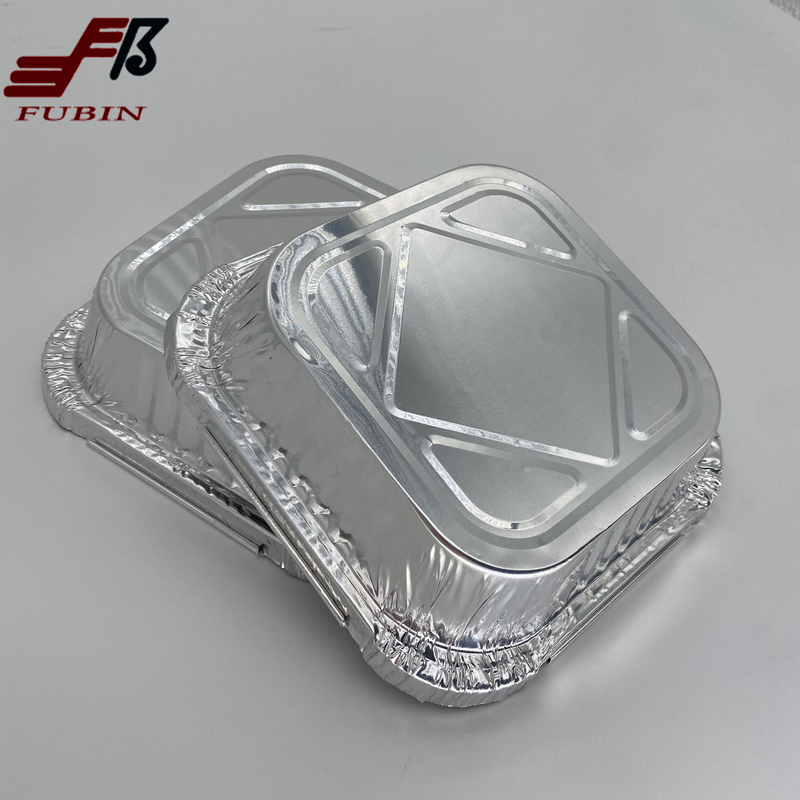 Small 470ml Foil Food Box Fruits Packaging Kitchen Use