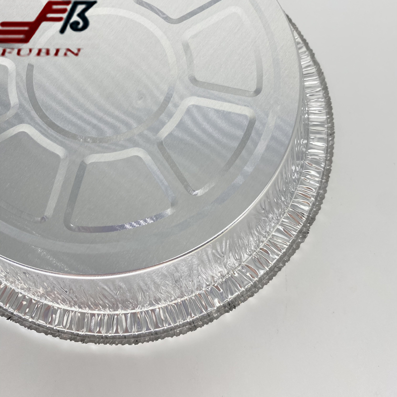 Plastic Lids Round Foil Trays 650ml Aluminum Foil Pan