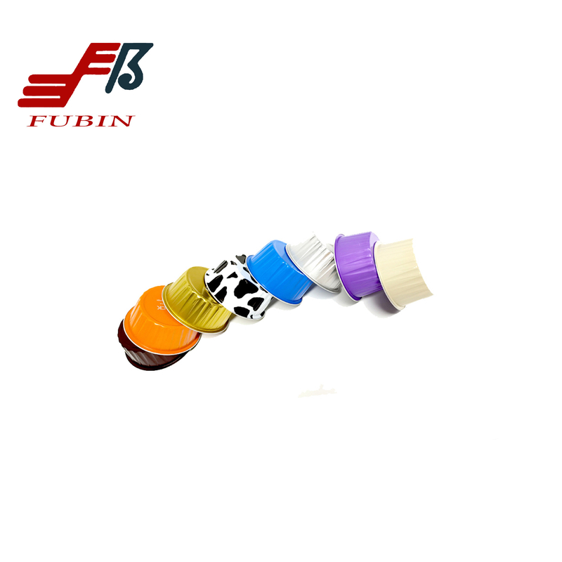 132ML Colored Aluminum Foil Pans FDA Aluminum Foil Baking Cups