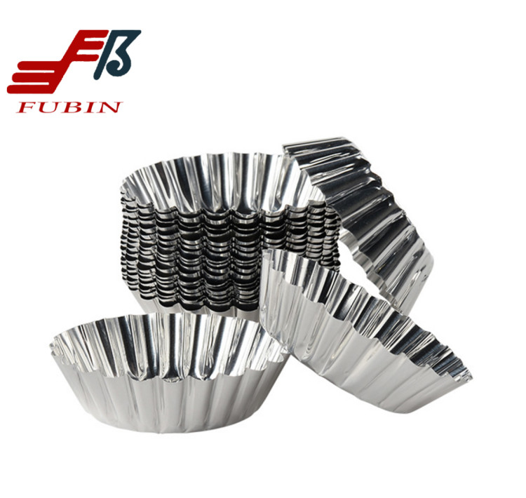 50ml Aluminum Foil Baking Tray Mini Chocolate Cup Egg Tart Mold For Cupcake Liner