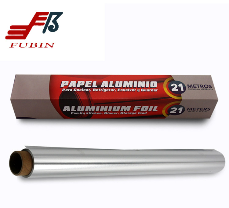 21m Length Household Aluminum Foil Roll Home Packing Jobs