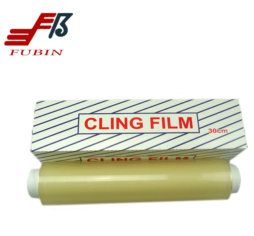 30cm 45cm Transparency Food Grade Pvc Cling Film Rolls