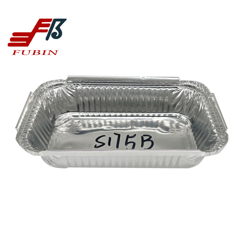 Custom 360ml Rectangular Foil Trays Water Treatment Aluminum Sarter Packaging